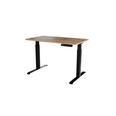 Desk MOON black body / tabletop oak wotan